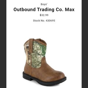 Boy's Camo Boots 12M Outbound Trading Co "Max"